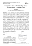 Comparative Study of Website Page Size as Design Issue in Various Websites