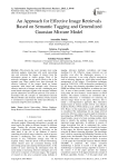 An Approach for Effective Image Retrievals Based on Semantic Tagging and Generalized Gaussian Mixture Model