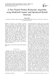 A New Partial Product Reduction Algorithm using Modified Counter and Optimized Hybrid Network