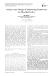 Analysis and Design of Prefetching Framework for Mozilla Firefox