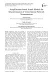 Amplification-based Attack Models for Discontinuance of Conventional Network Transmissions