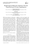 Morphological Multiscale Stationary Wavelet Transform based Texture Segmentation