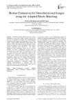 Motion Estimation for Omnidirectional Images using the Adapted Block-Matching