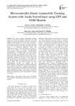 Microcontroller-Based Automobile Tracking System with Audio Surveillance using GPS and GSM Module