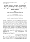 A Novel Approach for Image Recognition to Enhance the Quality of Decision Making by Applying Degree of Correlation Using Artificial Neural Networks