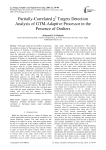 Partially-Correlated χ2 Targets Detection Analysis of GTM-Adaptive Processor in the Presence of Outliers