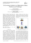 E-Governance Initiatives in Maharashtra (India): Problems and Challenges