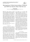 Heterogeneous Cellular Interworking of WIMAX and UMTS for Sensitive Real-Time Services