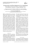 Construction and Development of an Automated Greenhouse System Using Arduino Uno