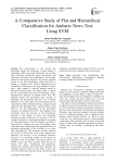 A Comparative Study of Flat and Hierarchical Classification for Amharic News Text Using SVM
