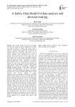 A Safety Data Model for data analysis and decision making