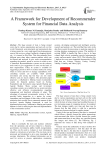 A Framework for Development of Recommender System for Financial Data Analysis