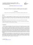 Research of Network Security and Information Encryption