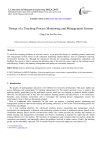 Design of a Teaching Process Monitoring and Management System