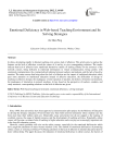 Emotional Deficiency in Web-based Teaching Environment and Its Solving Strategies