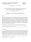 A Study on Higher Vocational College Students’ Academic Procrastination Behavior and Related Factors