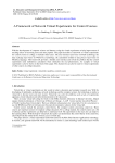 A Framework of Network Virtual Experiments for Control Courses