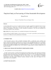 Empirical Study on Forewarning of Urban Sustainable Development