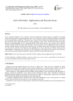 Active Networks: Applications and Security Issues
