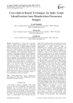Convolution Based Technique for Indic Script Identification from Handwritten Document Images