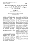 A High Capacity Secured Image Steganography Method with Five Pixel Pair Differencing and LSB Substitution
