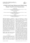 A Multi-Scale Image Enhancement Model using Human Visual System Characteristics