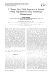 A Chaotic Lévy flight Approach in Bat and Firefly Algorithm for Gray level image Enhancement