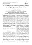 A Novel Object Position Coding for Multi-Object Tracking using Sparse Representation