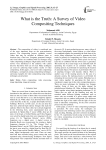 What is the Truth: A Survey of Video Compositing Techniques