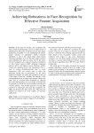 Achieving Robustness in Face Recognition by Effective Feature Acquisition