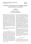 Denoising and Enhancement of Medical Images Using Wavelets in LabVIEW