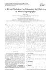 A Hybrid Technique for Enhancing the Efficiency of Audio Steganography