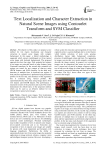 Text Localization and Character Extraction in Natural Scene Images using Contourlet Transform and SVM Classifier