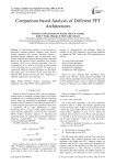Comparison based Analysis of Different FFT Architectures