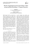 Motion Segmentation from Surveillance Video using modified Hotelling's T-Square Statistics