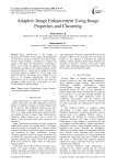 Adaptive Image Enhancement Using Image Properties and Clustering
