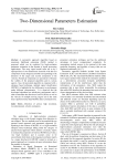 Two-Dimensional Parameters Estimation