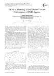 Effect of Reducing Colors Number on the Performance of CBIR System