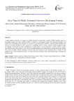 Save Time for Public Transport Users in a Developing Country