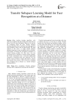 Transfer Subspace Learning Model for Face Recognition at a Distance