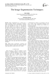 The Image Segmentation Techniques