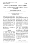 Analysis of Abdominal ECG Signal for Fetal Heart Rate Estimation Using Adaptive Filtering Technique