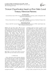 Texture Classification based on First Order Local Ternary Direction Patterns