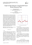 Improved Qrs Detector Using Parallel based Hybrid Mamemi Filter