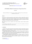 A Probability Model for Occurrences of Large Forest Fires