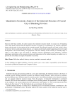 Quantitative Economic Analysis of the Industrial Structure of Coastal City of Shandong Province