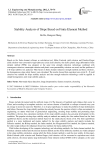 Stability Analysis of Slope Based on Finite Element Method