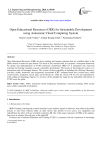 Open Educational Resources (OER) for Sustainable Development using Autonomic Cloud Computing System