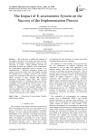 The Impact of E-assessments System on the Success of the Implementation Process