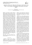 Adoption of Innovative Education Strategies to the Needs of the Time: A Case Study of Ritsumeikan Asia Pacific University (APU)